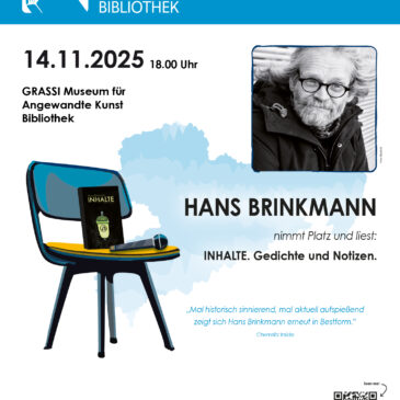 Hans Brinkmann liest aus „Inhalte. Gedichte und Notizen“